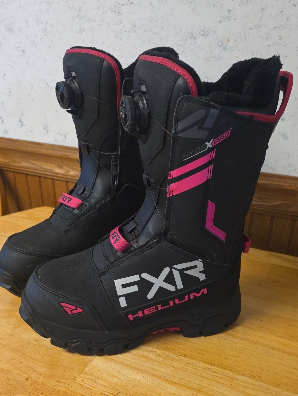 FXR Helium Black & Pink Snow Sport Boots